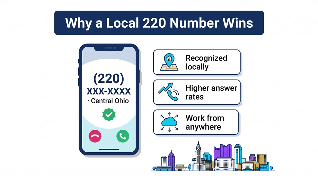 why a local 220 number builds trust