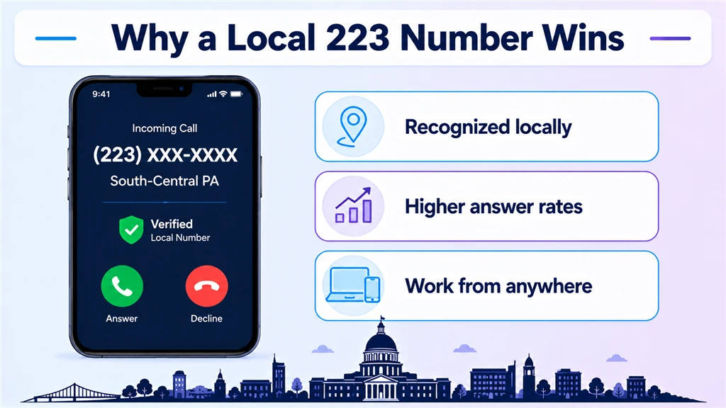 why a local 223 number builds trust