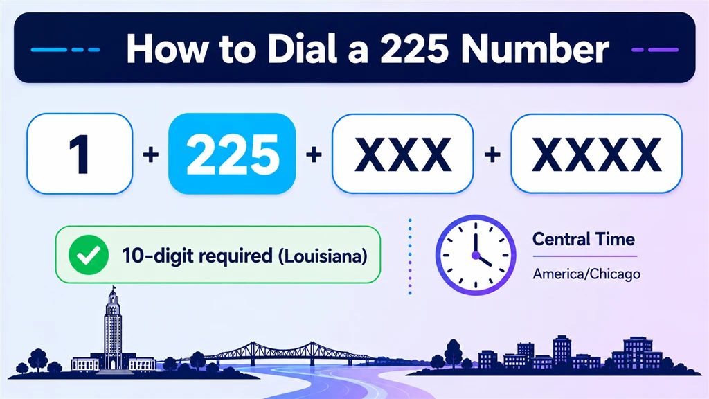 how to dial a 225 number