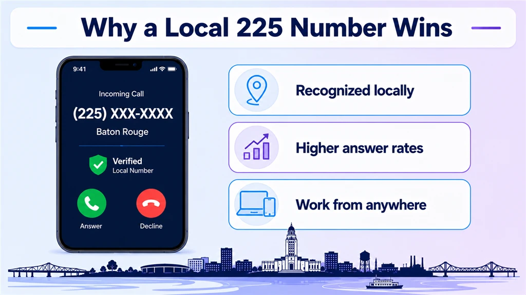 why a local 225 number builds trust