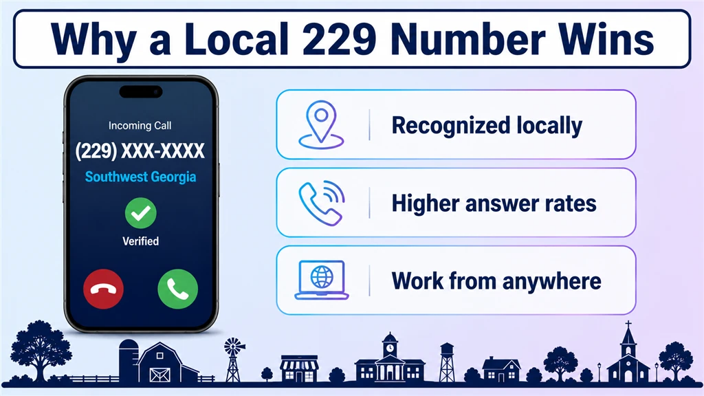 why a local 229 number builds trust