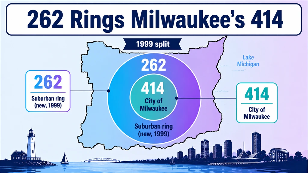 Diagram of 262 as a ring around the Milwaukee 414 core after the 1999 split