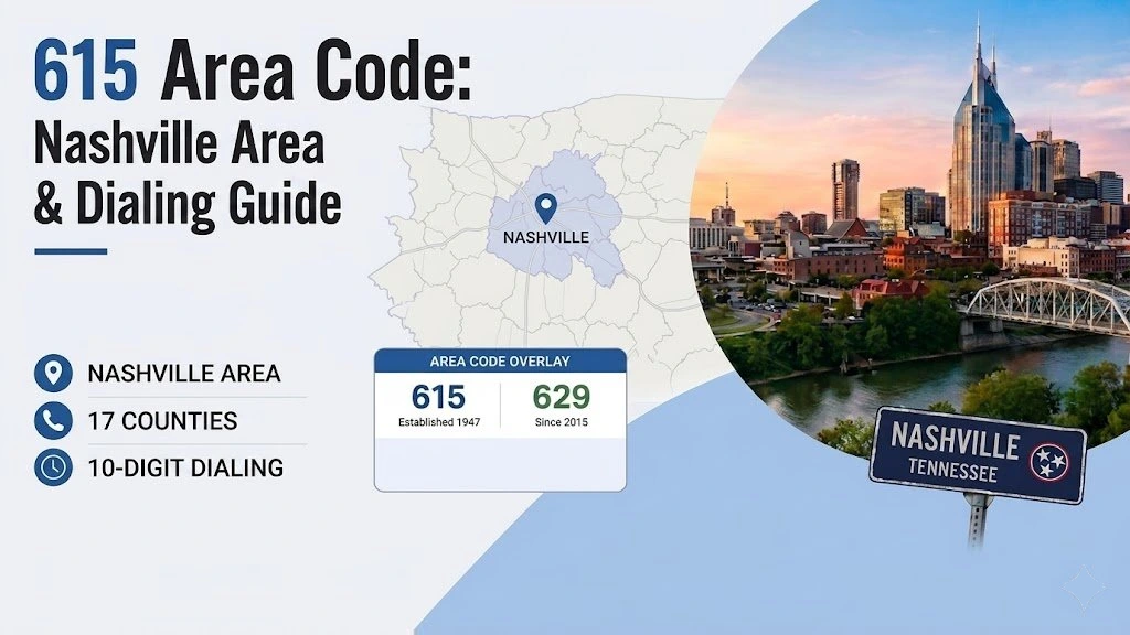 615 area code — incoming call from Nashville, TN, marked LOCAL across Middle Tennessee