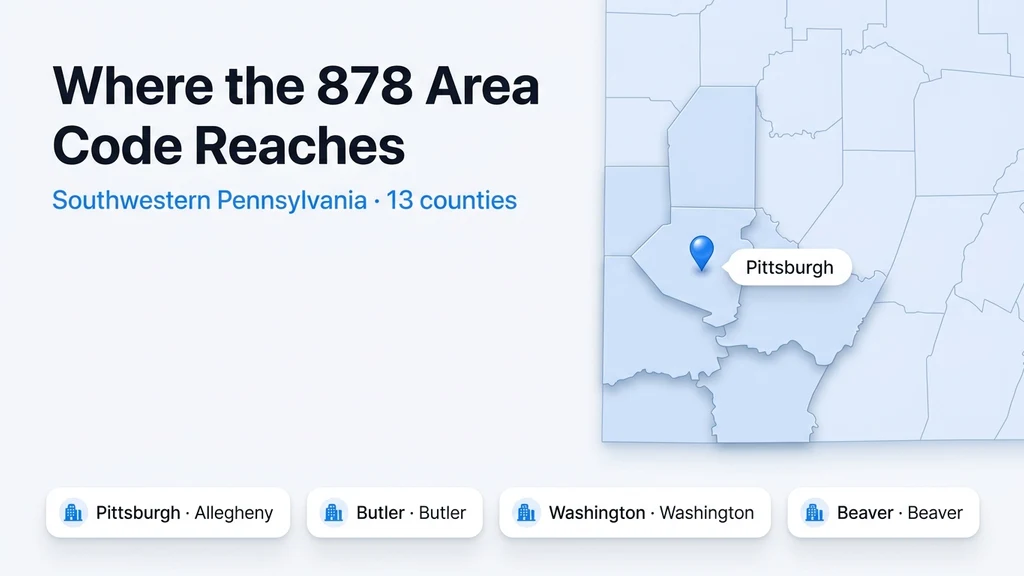 Highlighted map graphic showing southwestern Pennsylvania with pins over Pittsburgh, Butler, and Washington