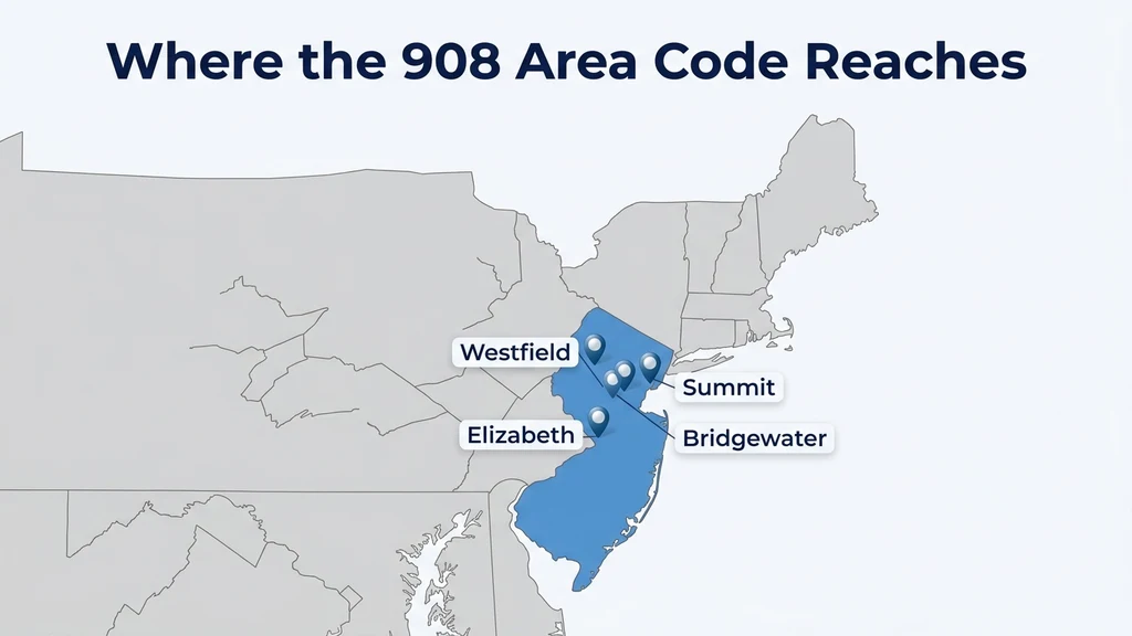 Map graphic of the northeastern United States with New Jersey highlighted and pins over Elizabeth, Westfield, Summit, and Bridgewater