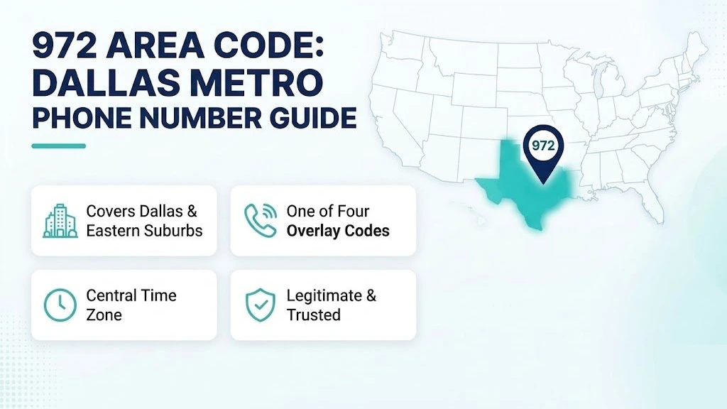 972 area code — Dallas metro guide