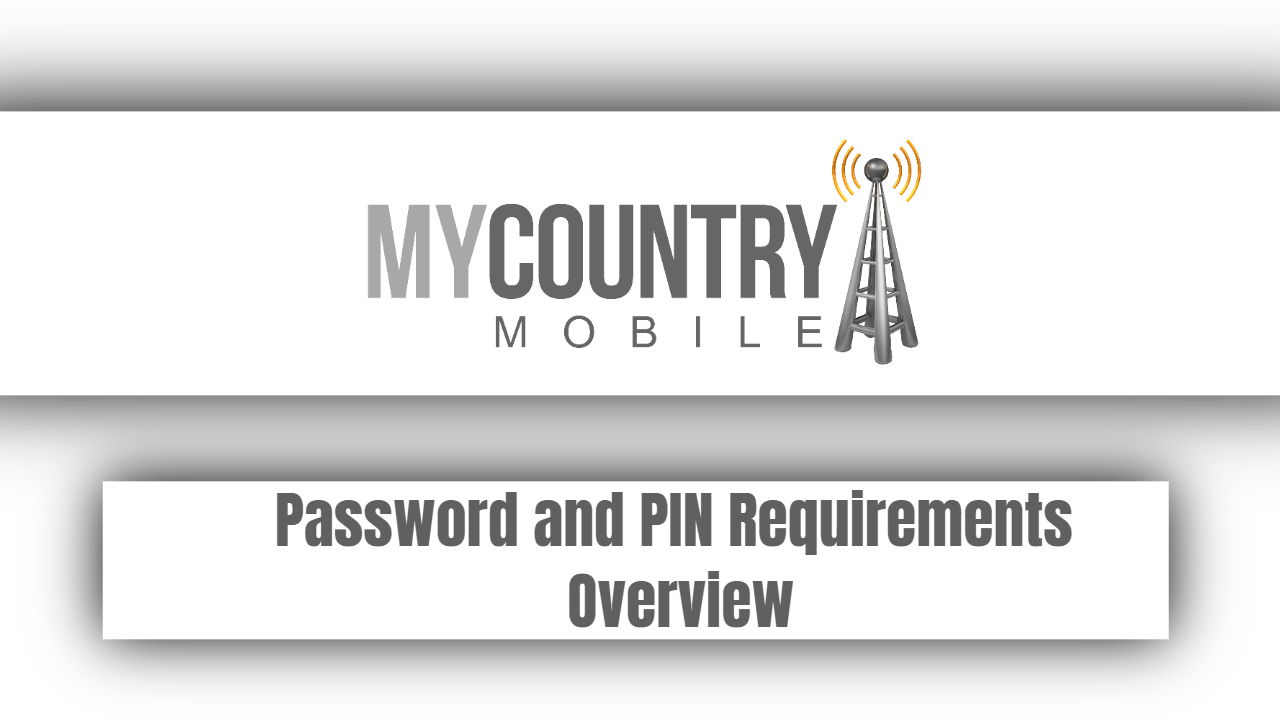 You are currently viewing Password and PIN Requirements Overview