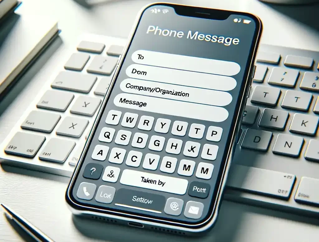 Use phone message formats at your organization
