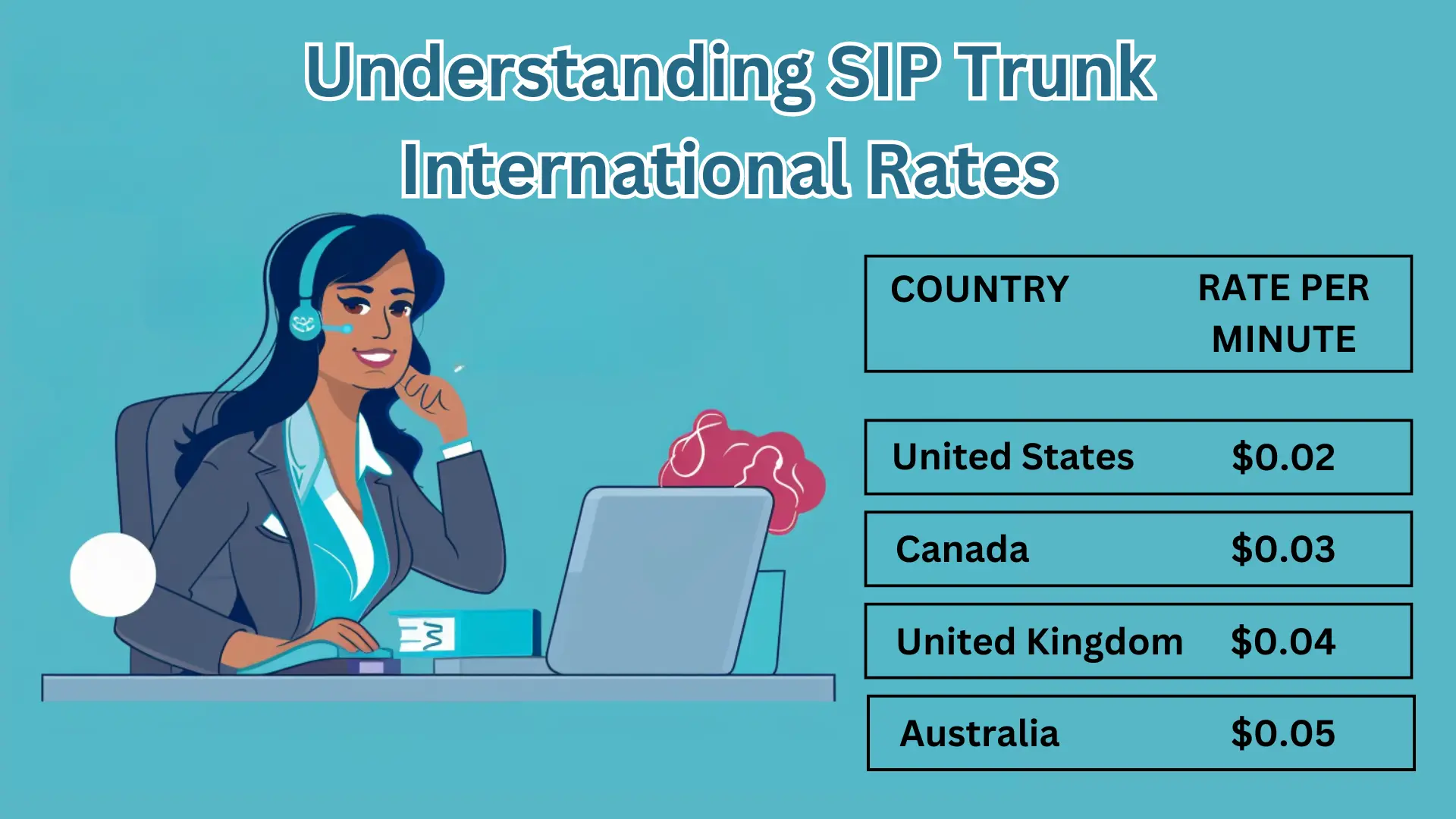 SIP trunk international rates