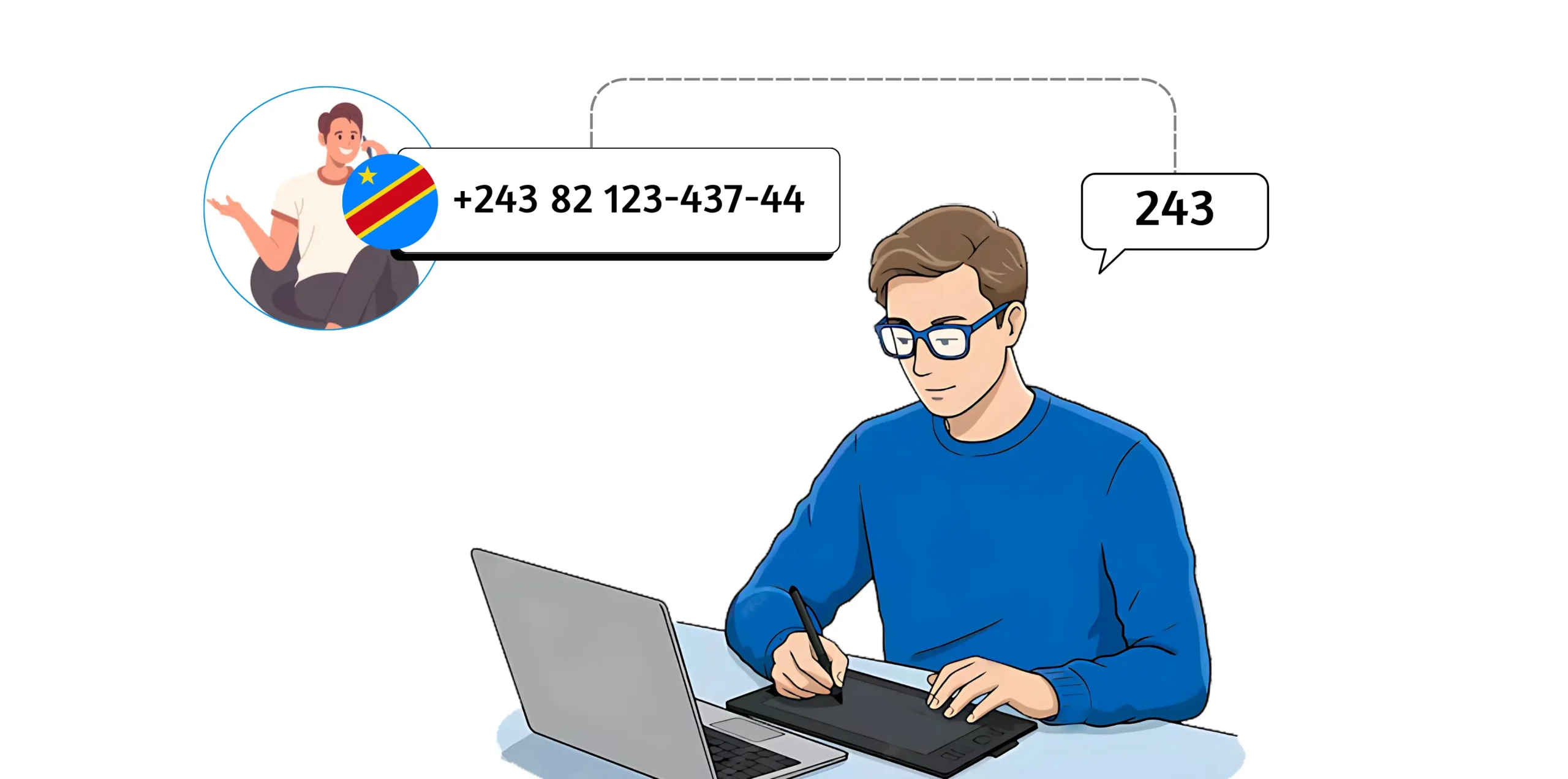 Read more about the article +243 Area Code: Location, Scams, and Virtual Number Solutions