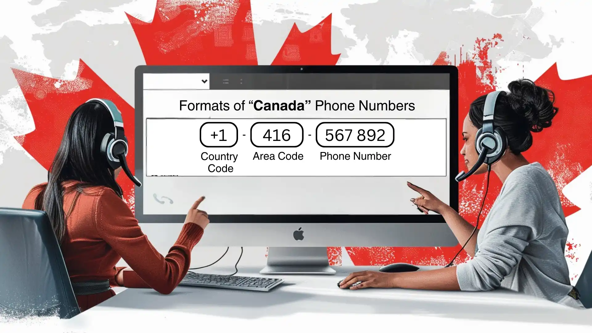 canada phone numbers format