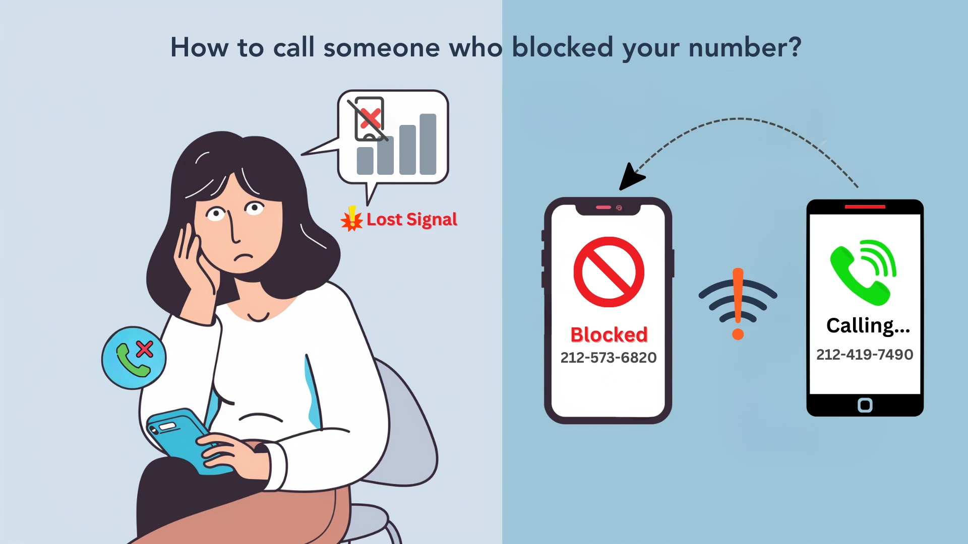How to call someone who blocked your number?