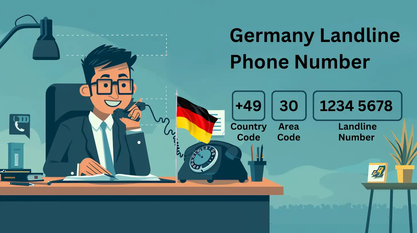 Germany Landline Phone Number Example