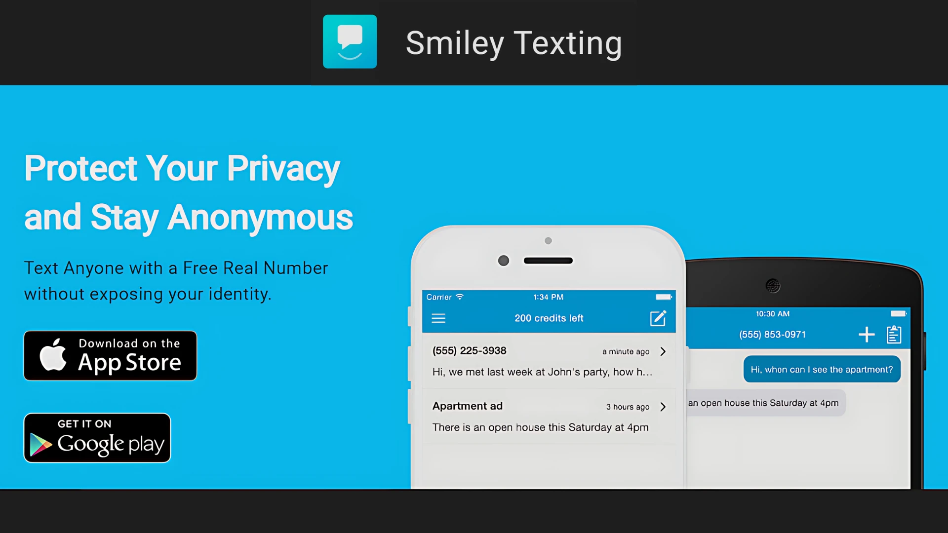 How can you text someone who has blocked you using Smiley Private Texting?