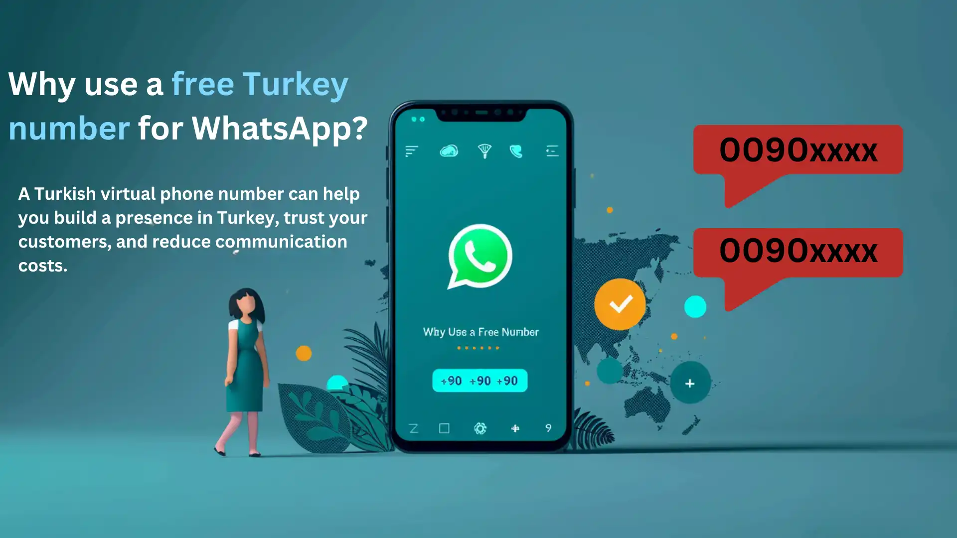 Why use a free Turkey number for WhatsApp?