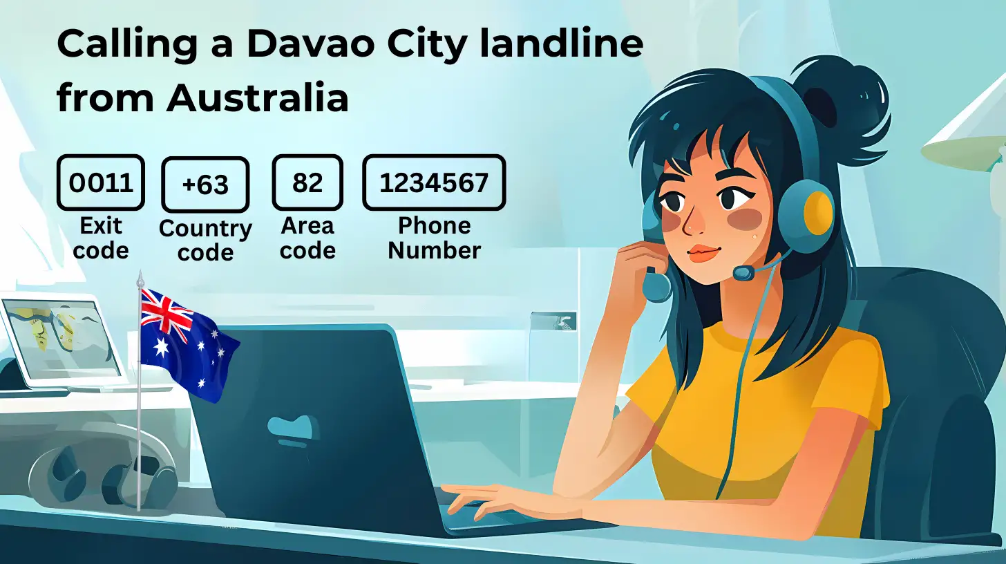Calling a Davao City landline from Australia