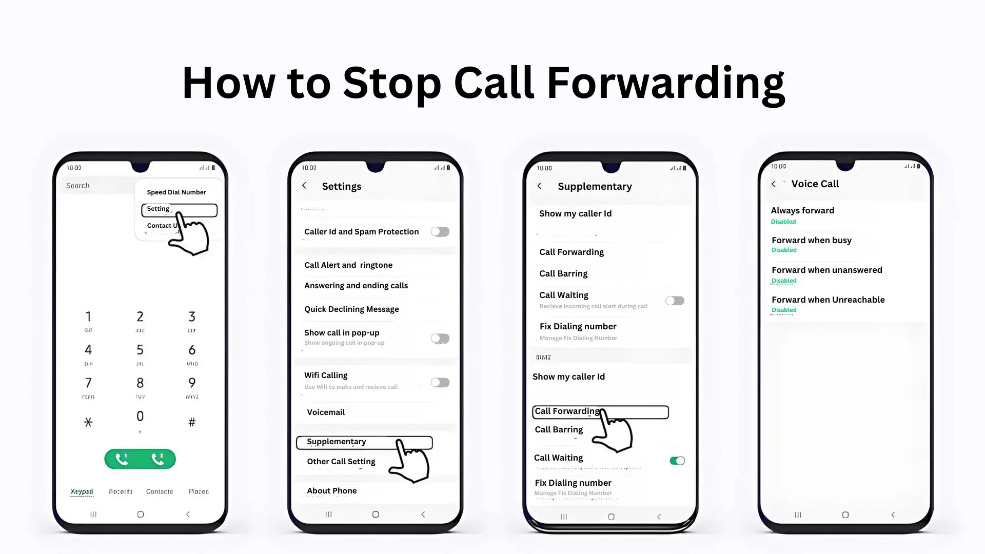 how to stop call forwarding