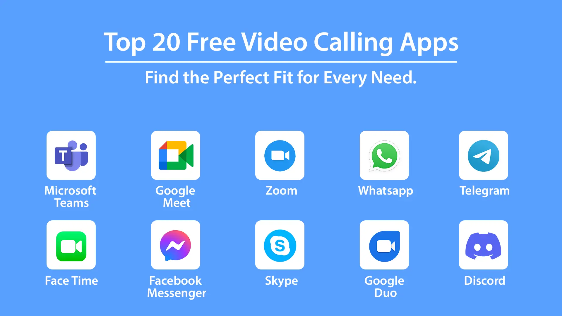 Read more about the article Top 20 Free Video Calling Apps: Find the Perfect Fit for Every Need