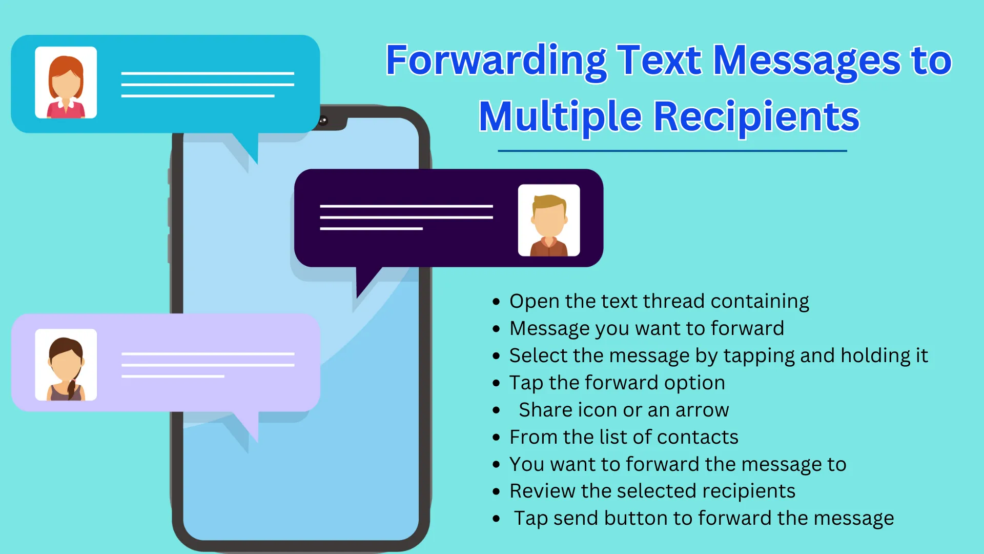 Method 8: Forwarding Text Messages to Multiple Recipients