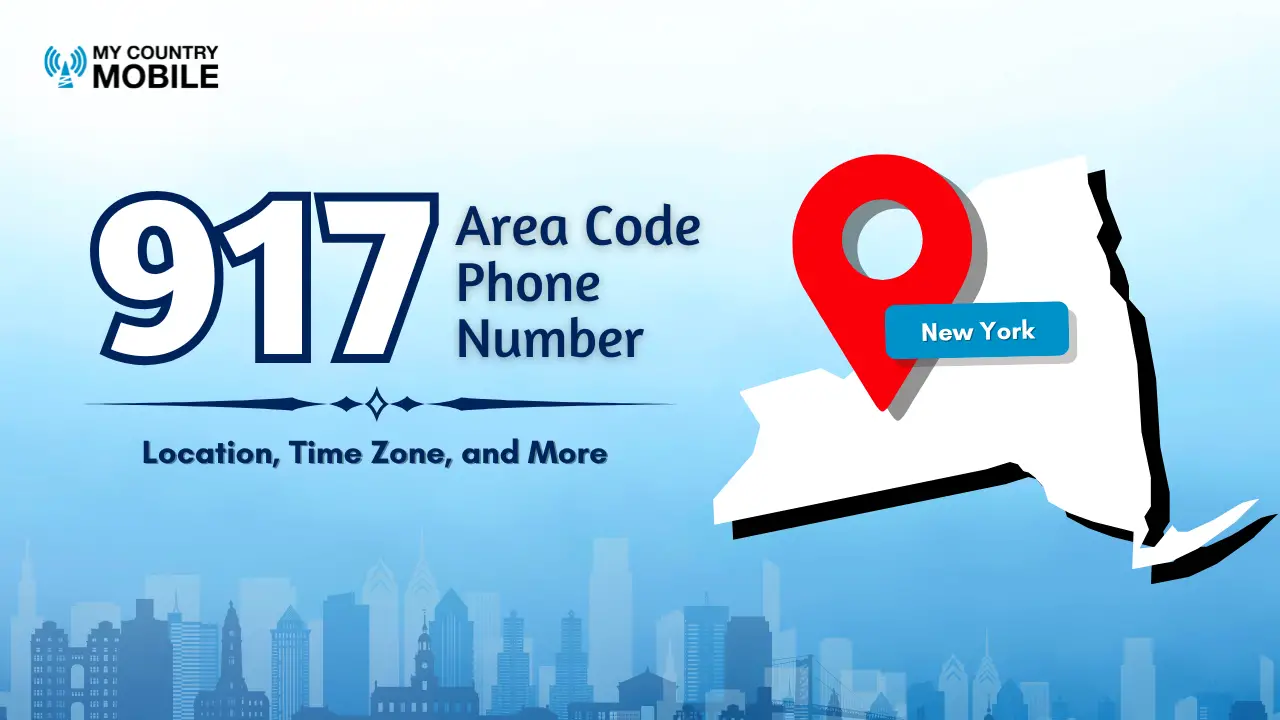 917 area code number location time zone info