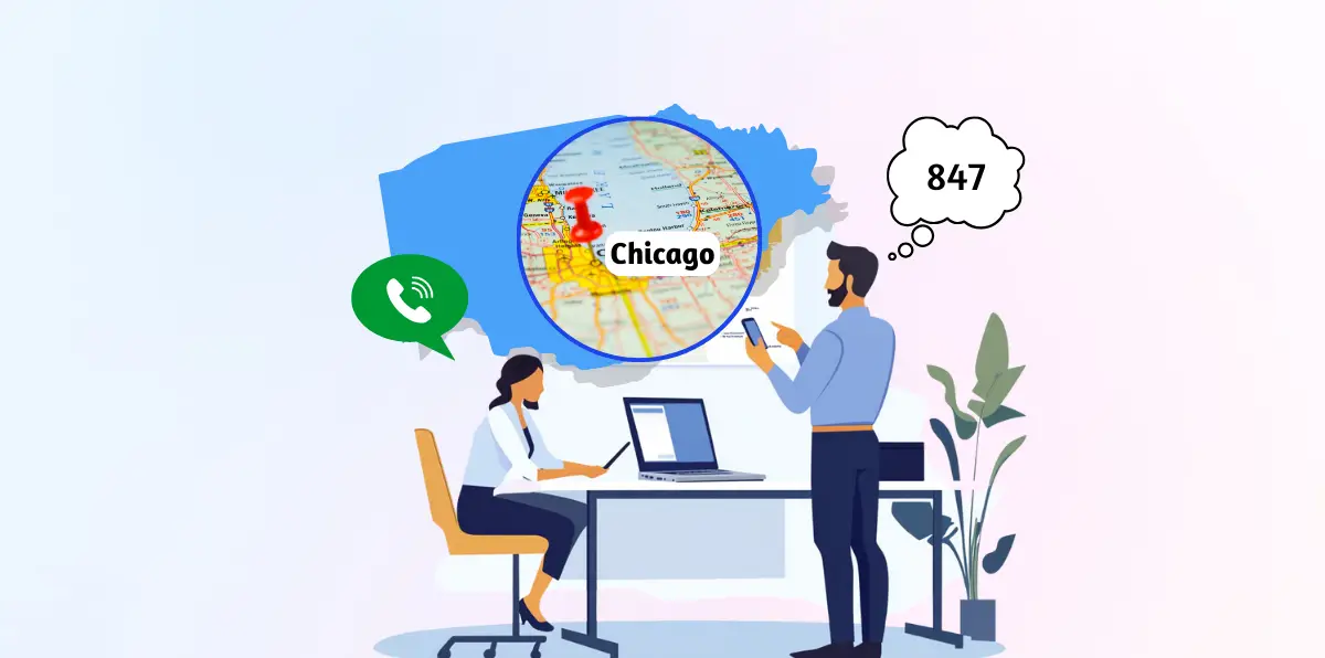 Read more about the article Get an 847 Area Code Number: Location, Benefits & How-To Guide