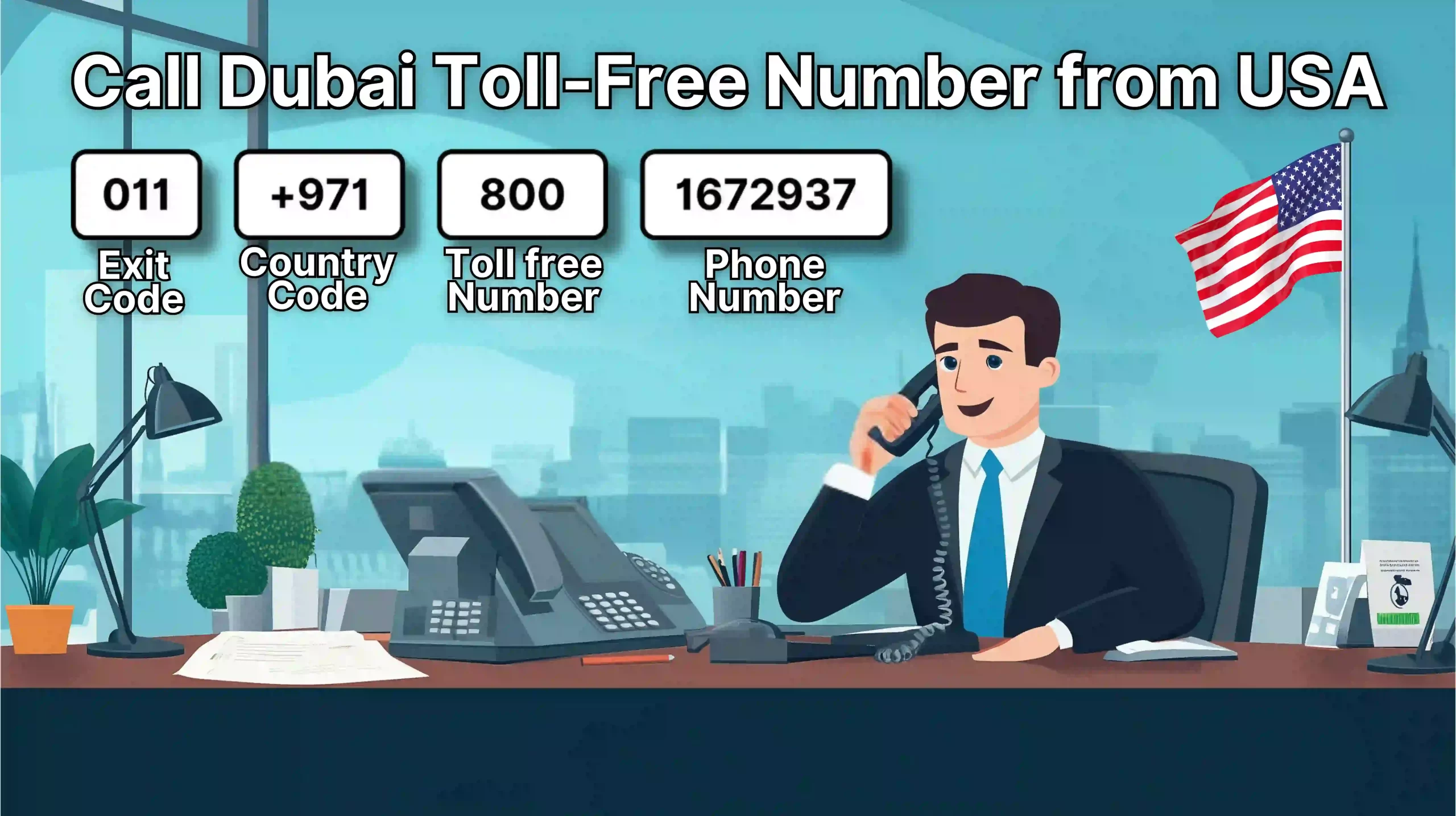 Call a Dubai Toll-Free Number from USA
