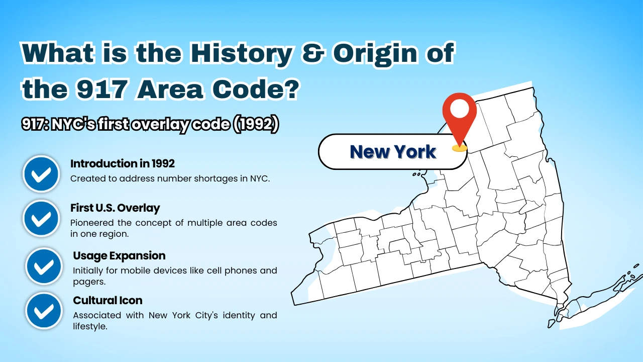 Area code 917 nyc phone numbers location map time zone guide
