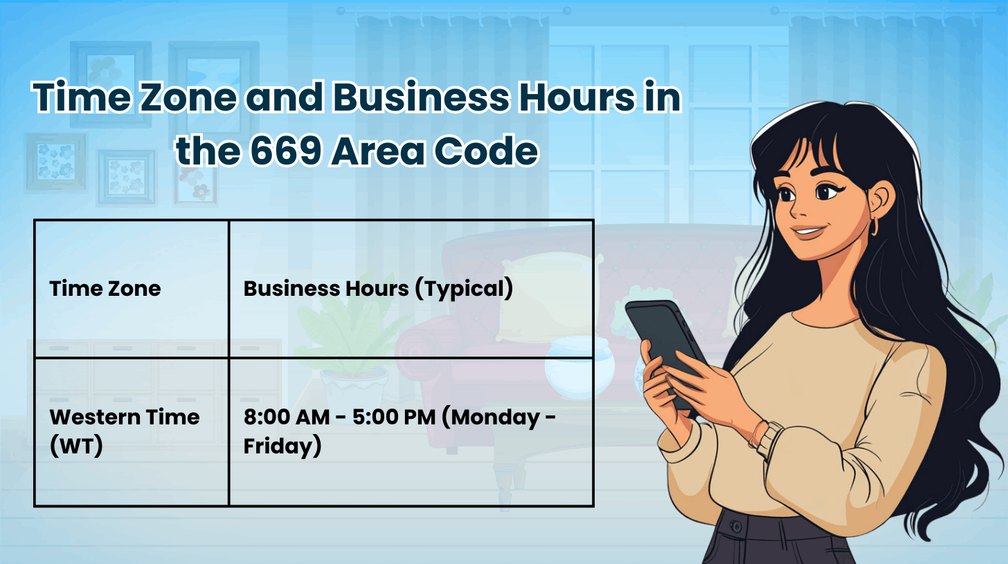 Time Zone and Business Hours in the 669 Area Code