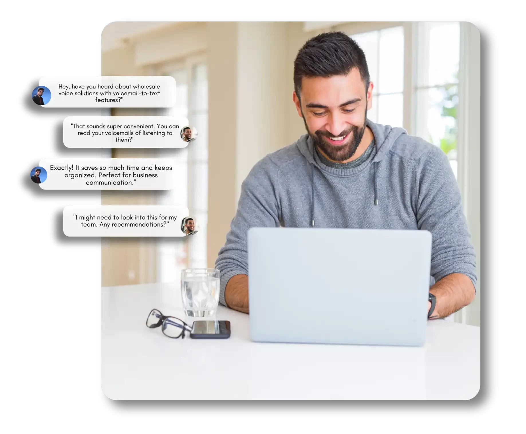 Wholesale Voice Solutions with Voicemail to Text