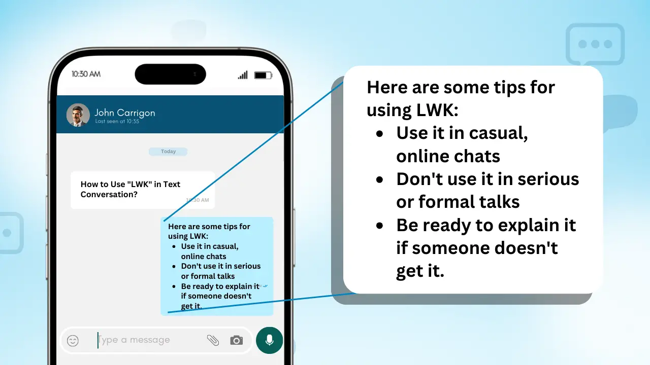 How to Use _LWK_ in Text Conversation