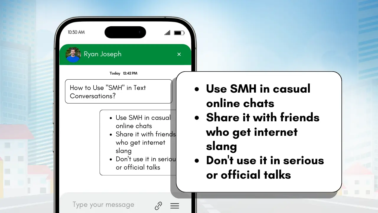 How to Use _SMH_ in Text Conversations
