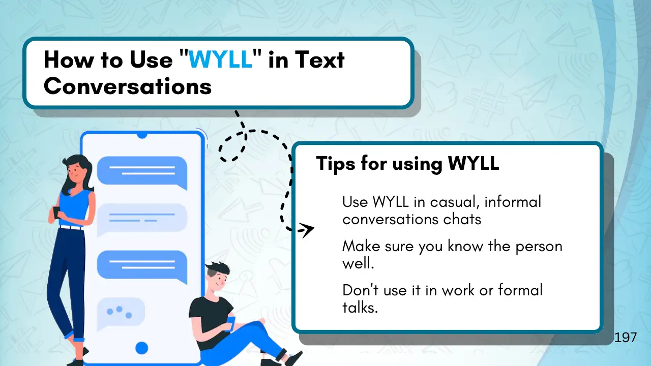 How to Use _WYLL_ in Text Conversations
