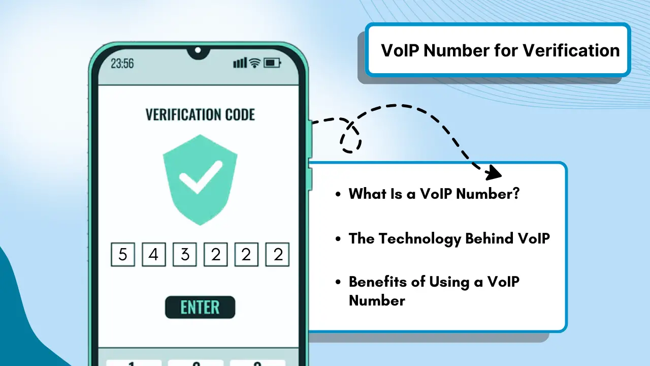 Voip number for verification