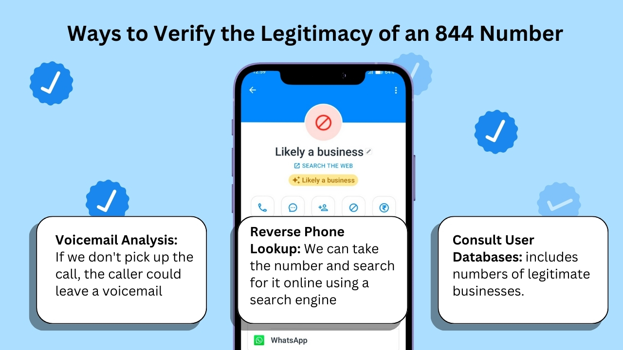 Ways to Verify the Legitimacy of an 844 Number