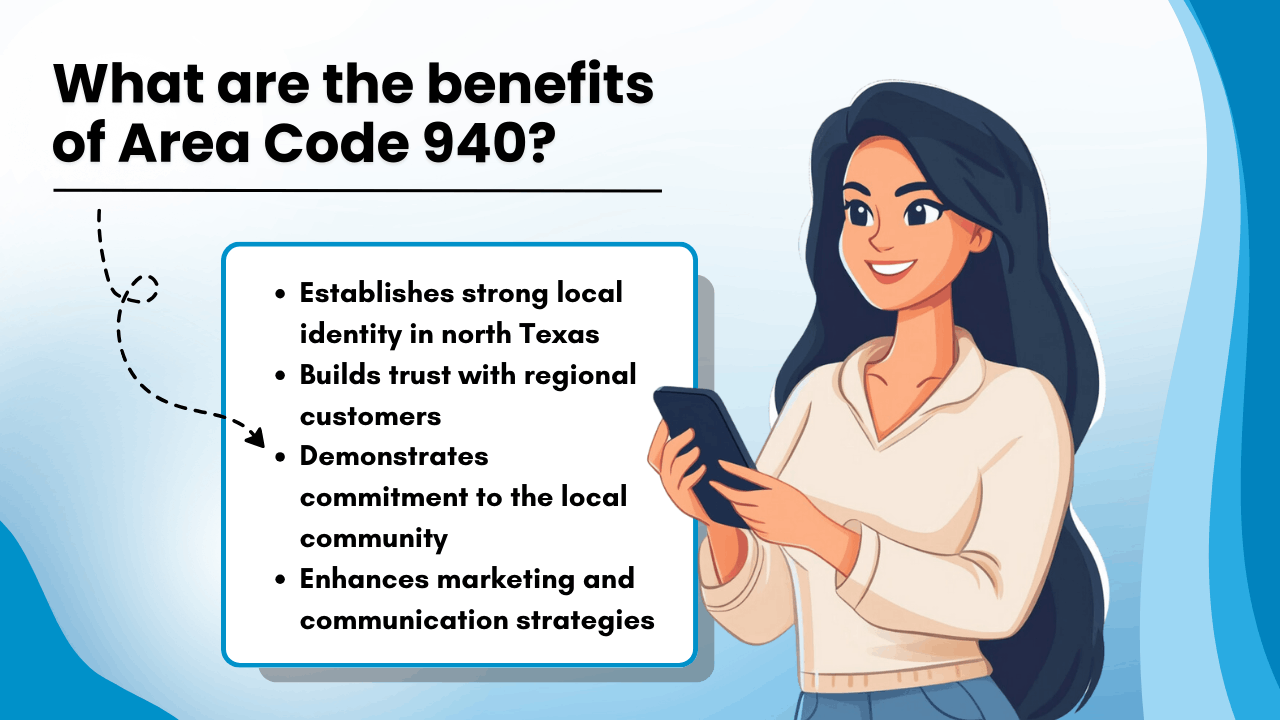 What are the benefits of Area Code 940
