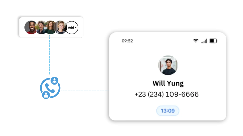 Seamless Multi-User Call Conferencing