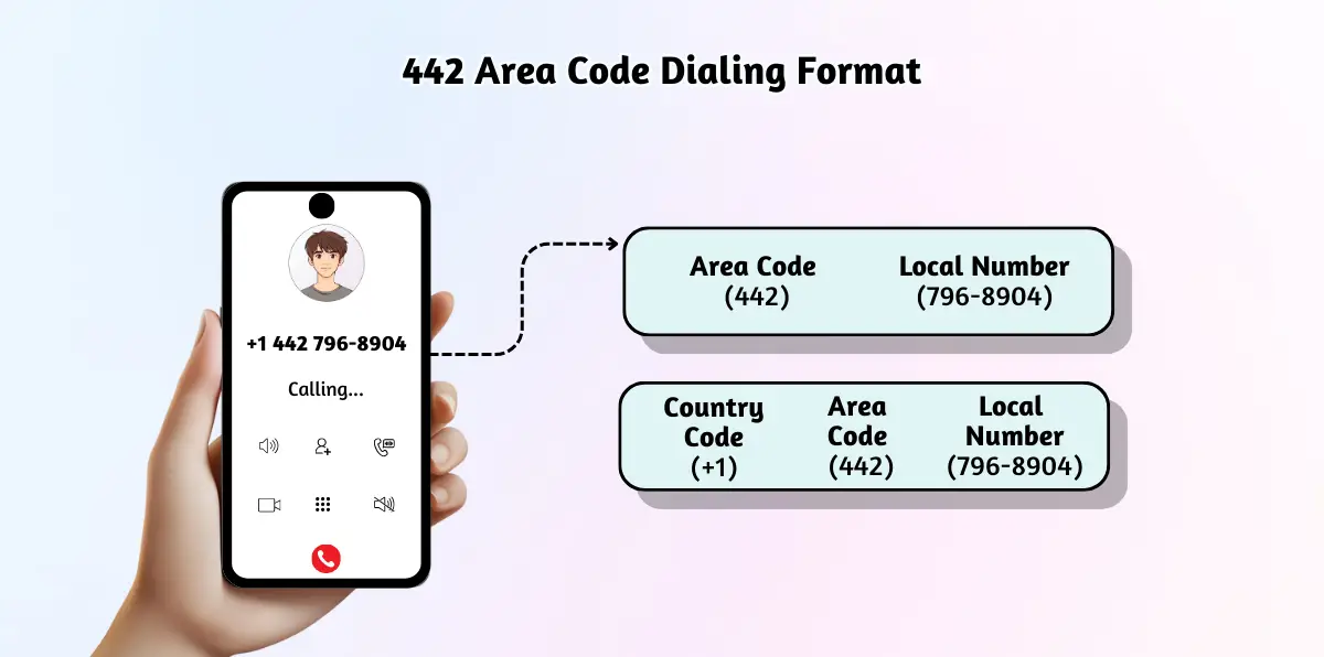 442 Area Code Dialing Format