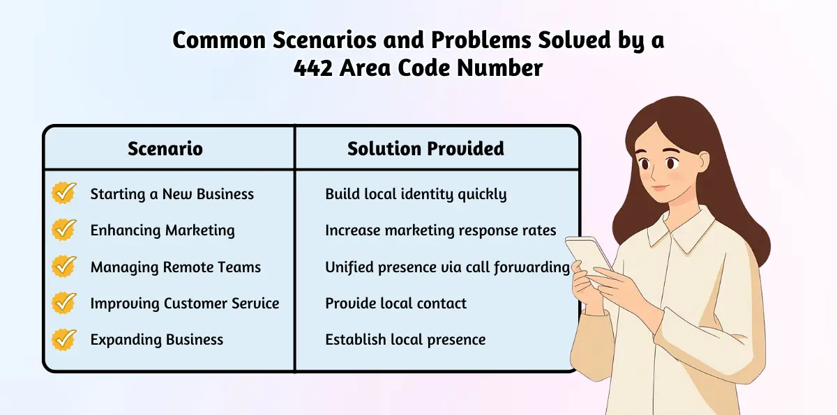 Common Scenarios and Problems Solved by a 442 Area Code Number