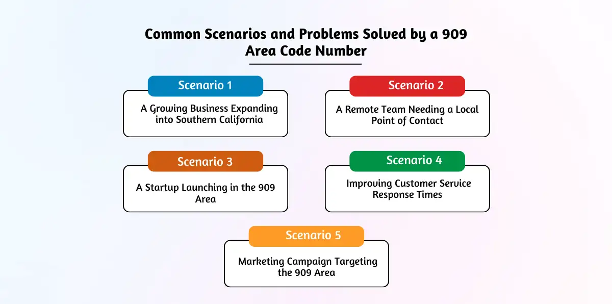 Common Scenarios and Problems Solved by a 909 Area Code Number