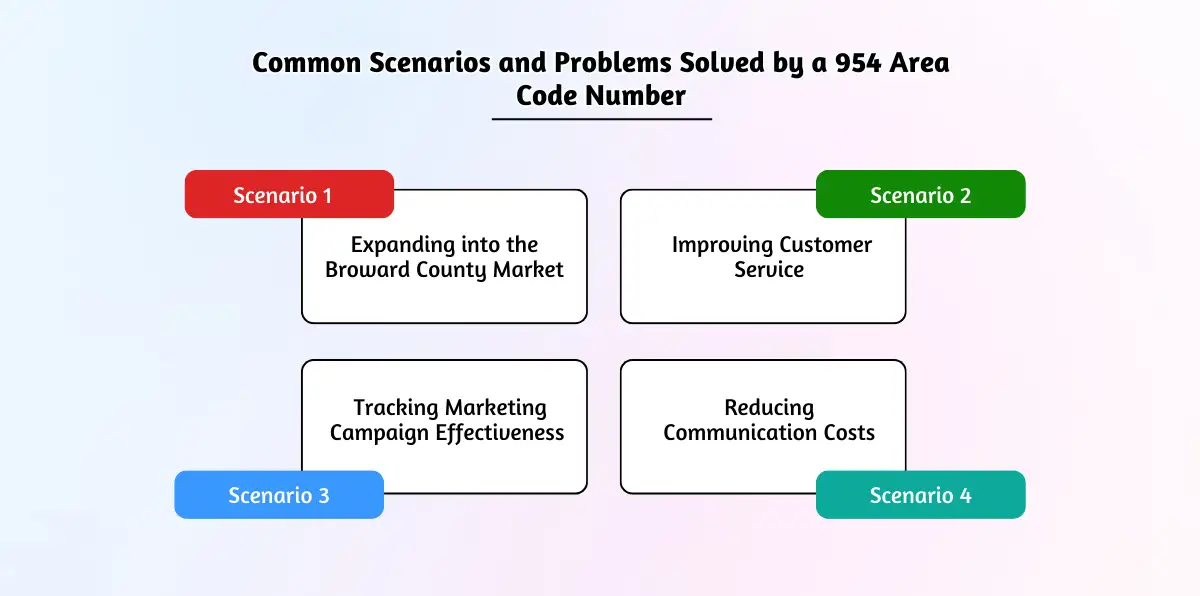 Common Scenarios and Problems Solved by a 954 Area Code Number