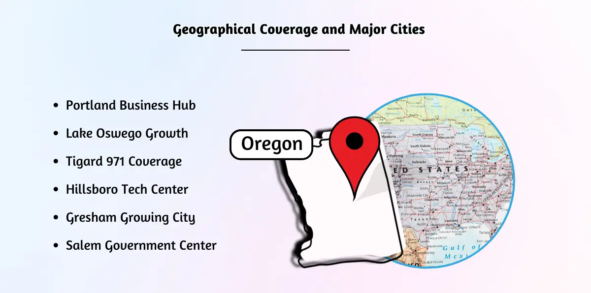 Geographical Coverage and Major Cities