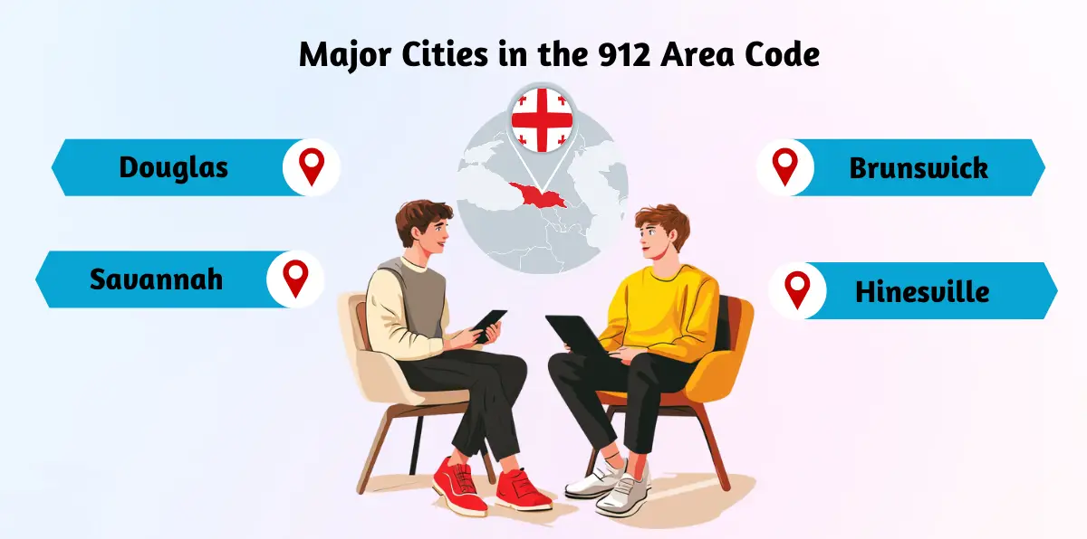 Major Cities in the 912 Area Code 