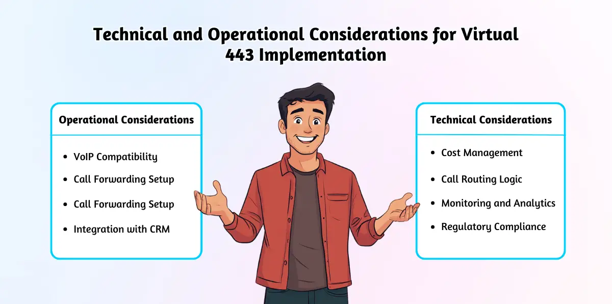 Technical and Operational Considerations for Virtual 443 Implementation