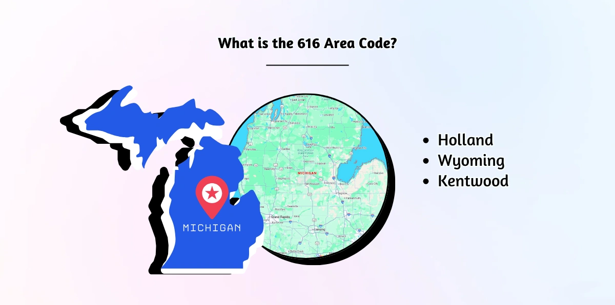 What is the 616 Area Code?