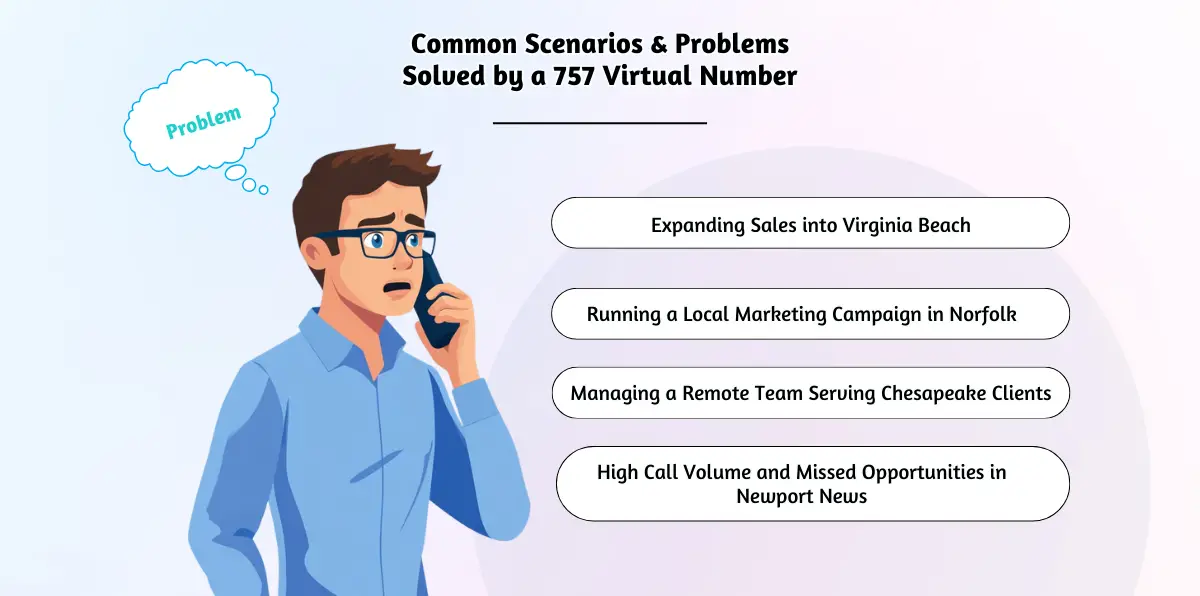 Common Scenarios & Problems Solved by a 757 Virtual Number