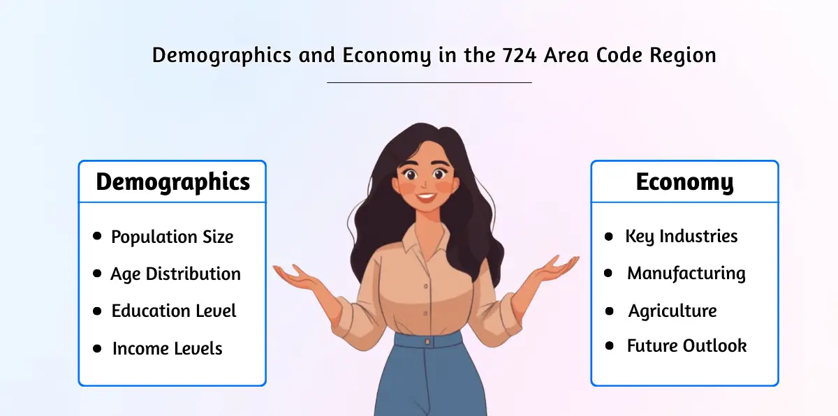 Demographics and Economy in the 724 Area Code Region
