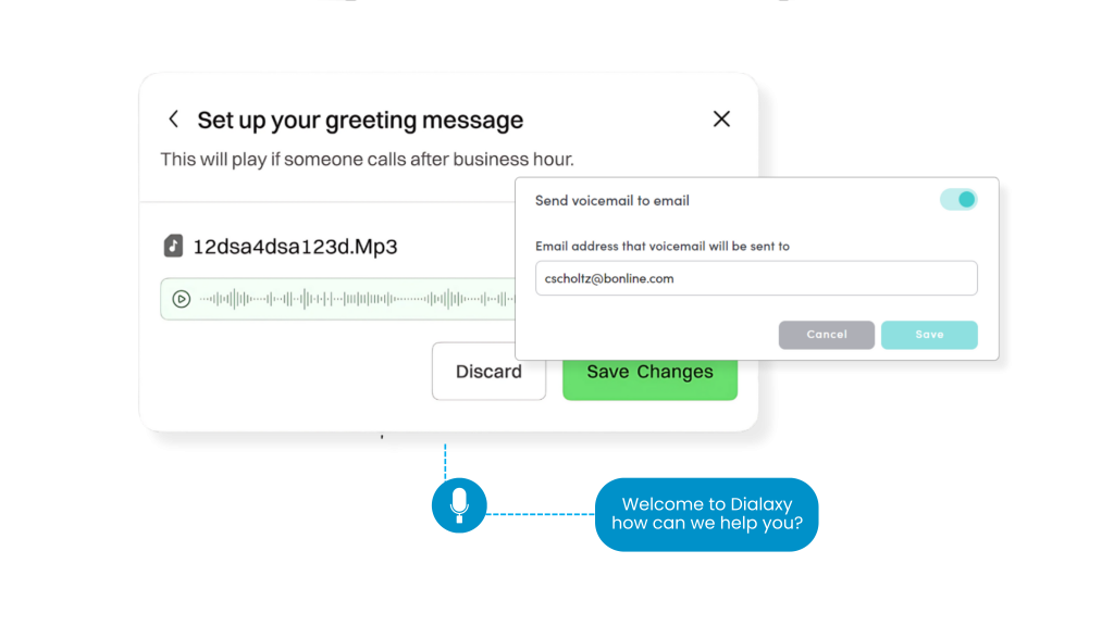 Voicemail Greeting & Transcription