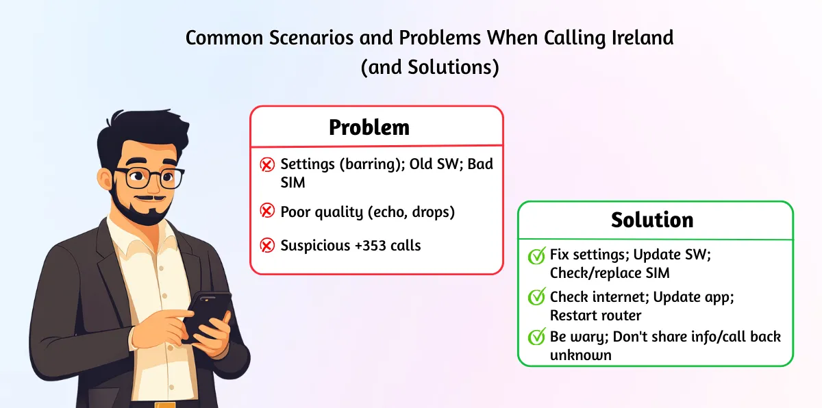 Common Scenarios and Problems When Calling Ireland (and Solutions)