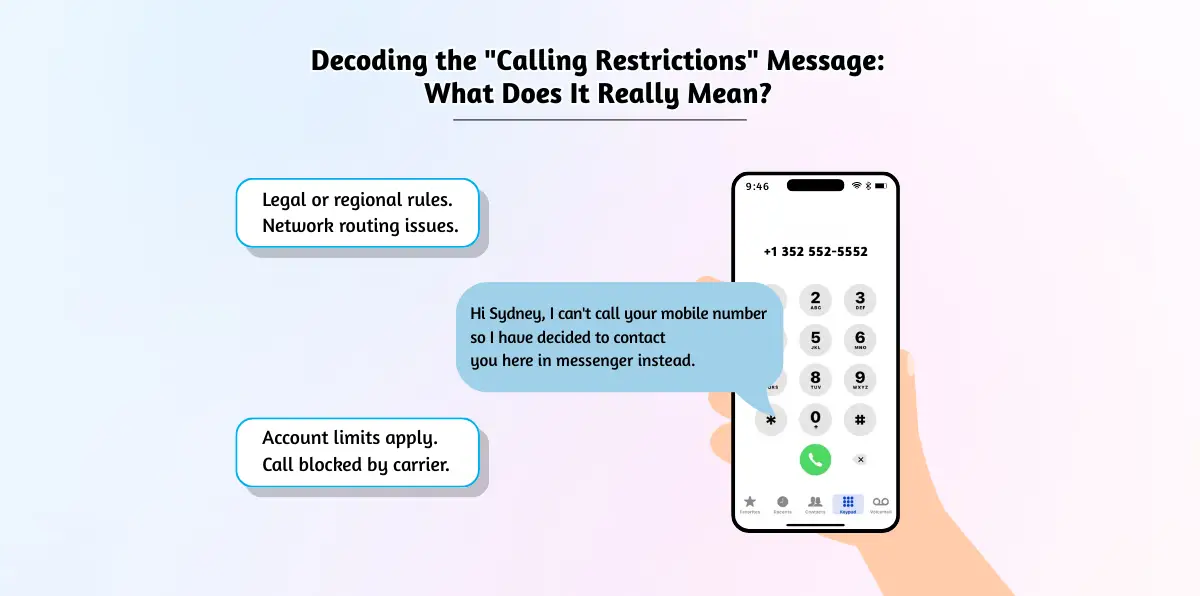 Decoding the _Calling Restrictions_ Message_ What Does It Really Mean