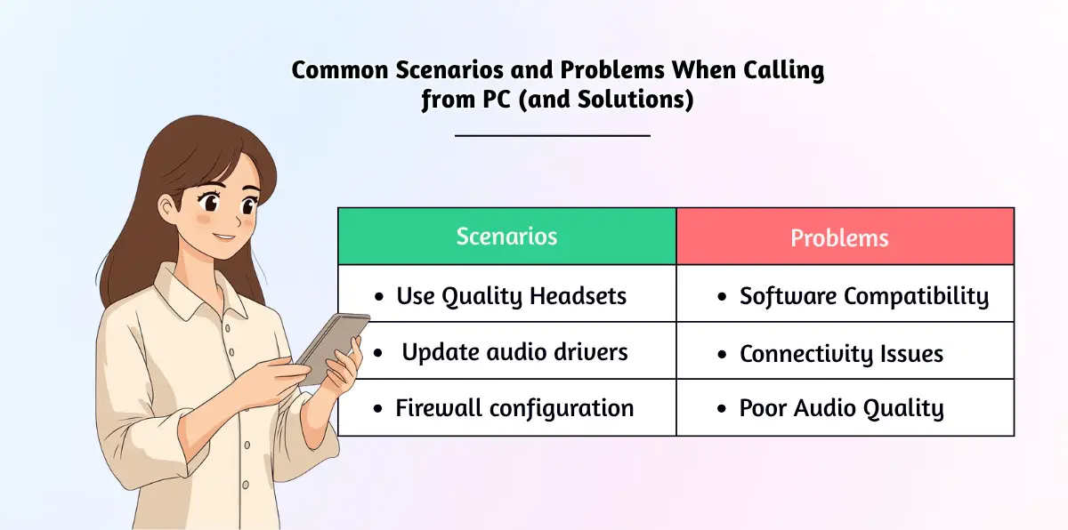 Common Scenarios and Problems When Calling from PC (and Solutions)
